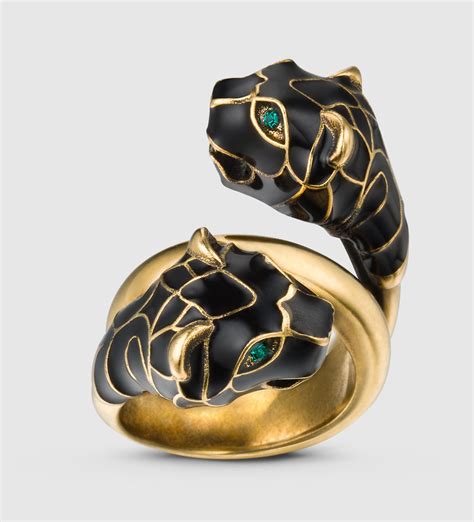 double tiger head gucci ring|gucci tiger head swarovski.